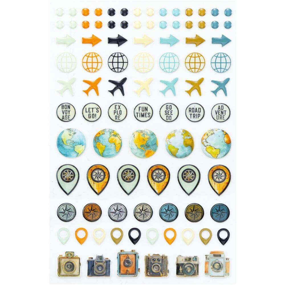 49 And Market Epoxy Stickers - Wanderlust Explorer