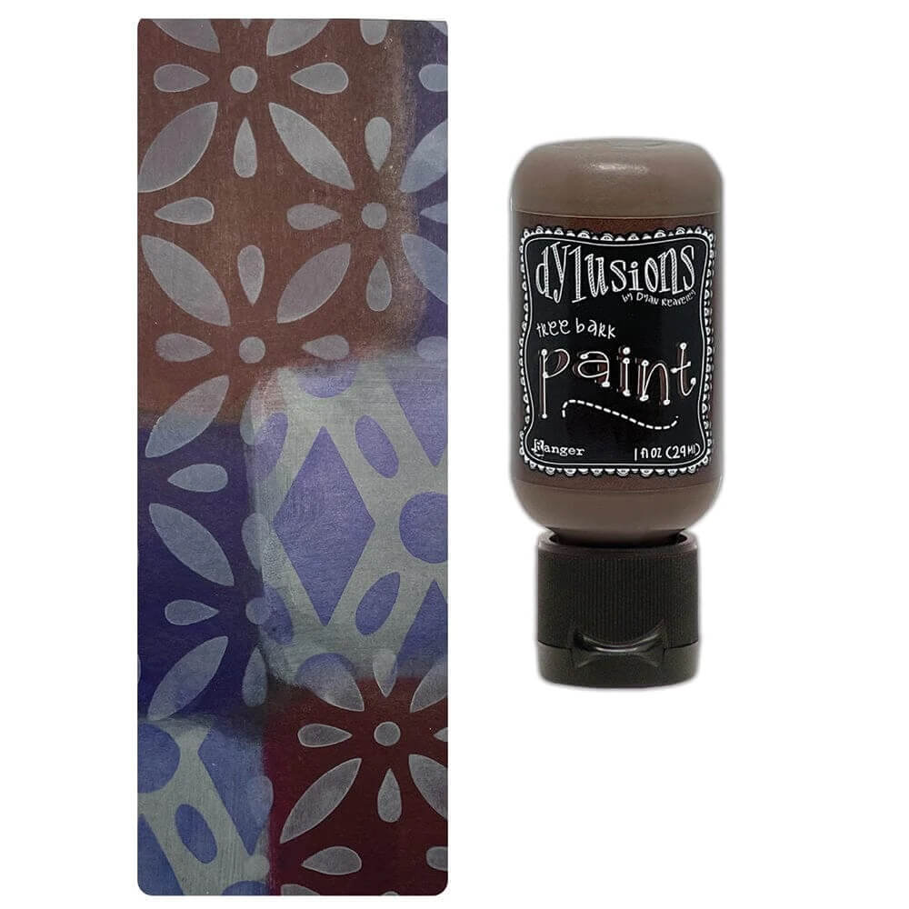 Dylusions Flip Cap Paint 1oz - Tree Bark DYQ85683