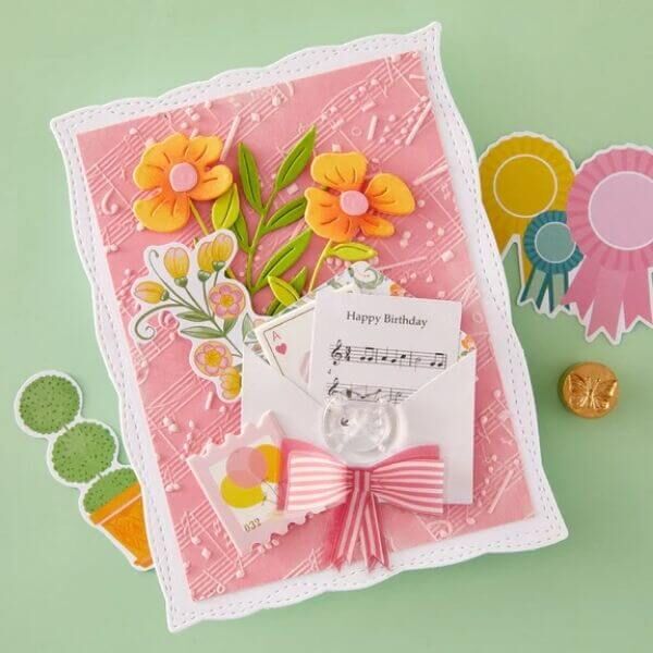 Spellbinders 3D Embossing Folder - Favorite Song E3D-165