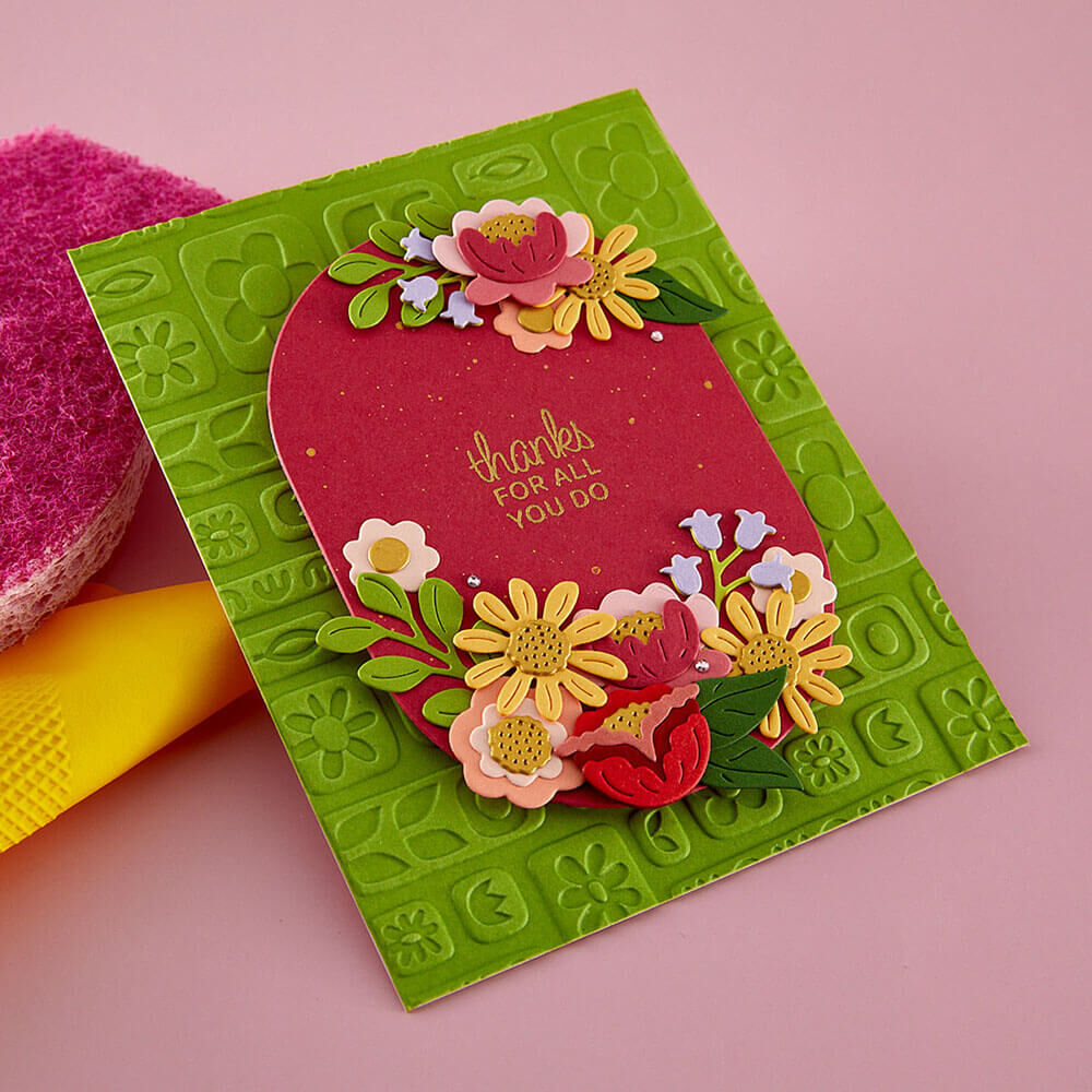 Spellbinders 3D Embossing Folder - Suds & Buds E3D-171