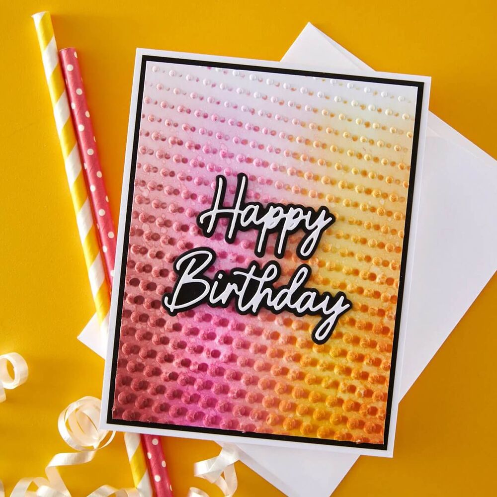 Spellbinders 3D Embossing Folder - Cascading Dots (by Simon Hurley) E3D-177