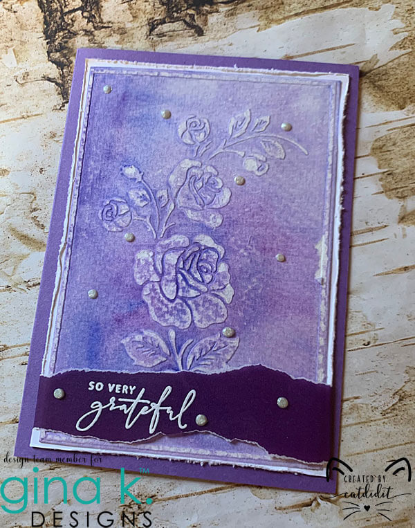 Gina K Designs Embossing Folder - Radiant Roses