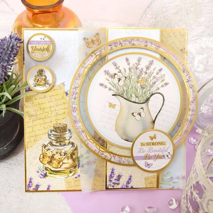 Hunkydory Forever Florals - Lavender Printed Parchment