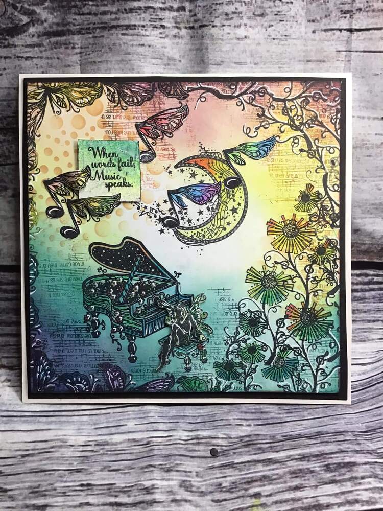 Fairy Hugs Stamps - Peony