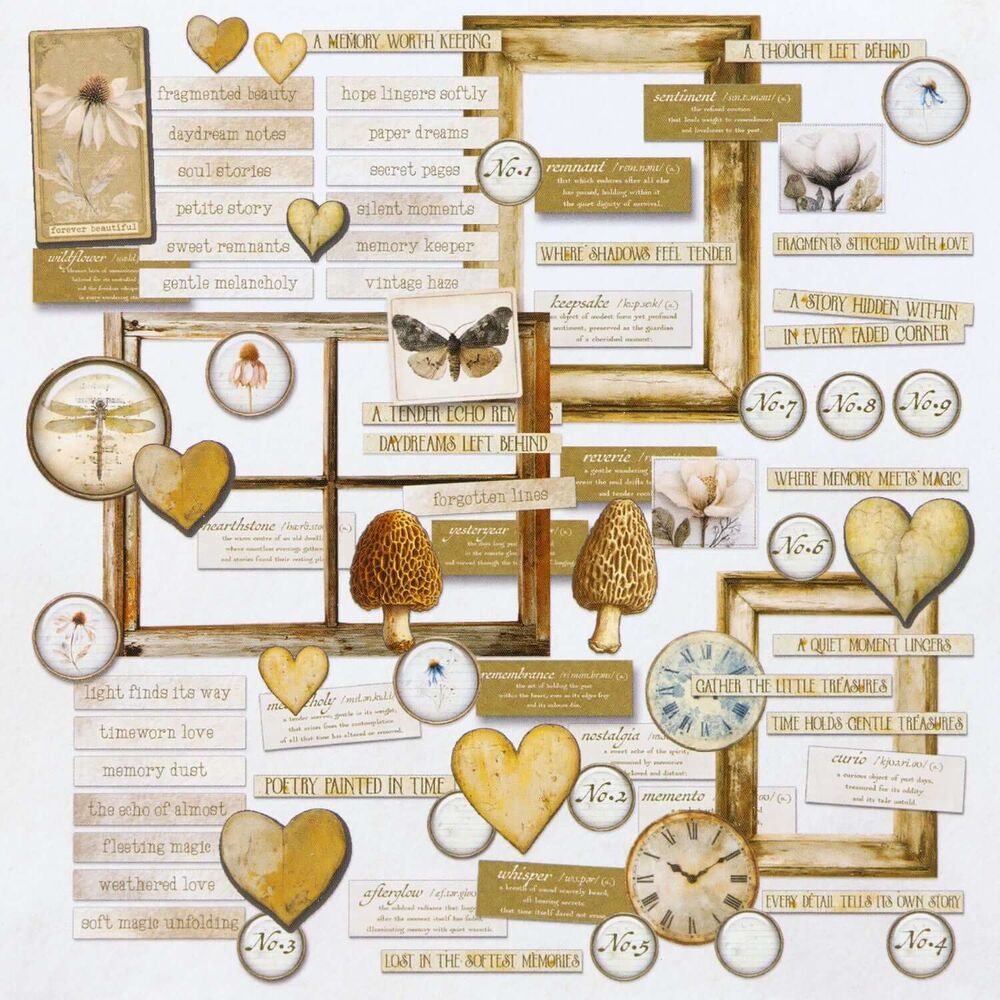 49 And Market Chipboard Set - Faded Memory Lane