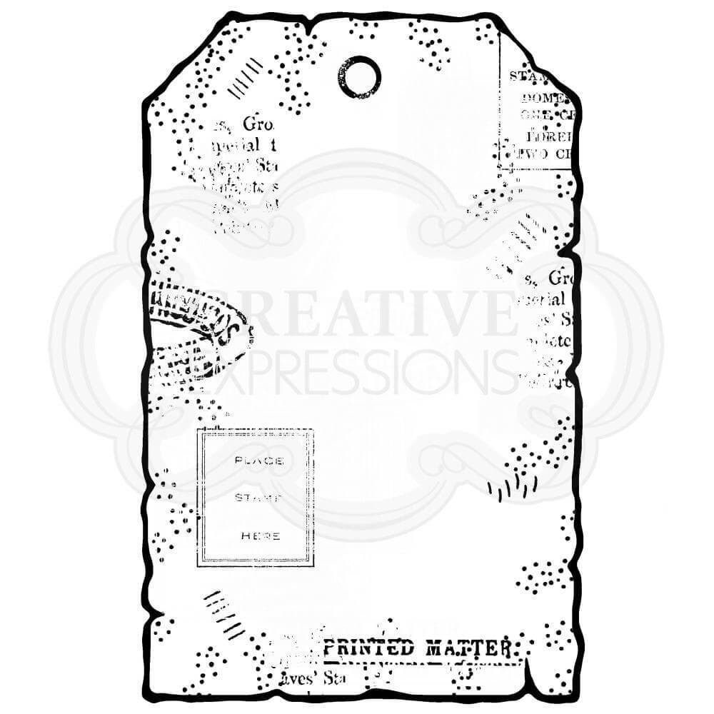 Woodware Clear Stamps A7 - Small Paper Tag