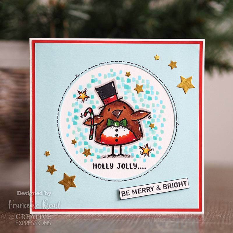Woodware Clear Stamp Singles - Top Hat Robin (3.8in x 2.6in)