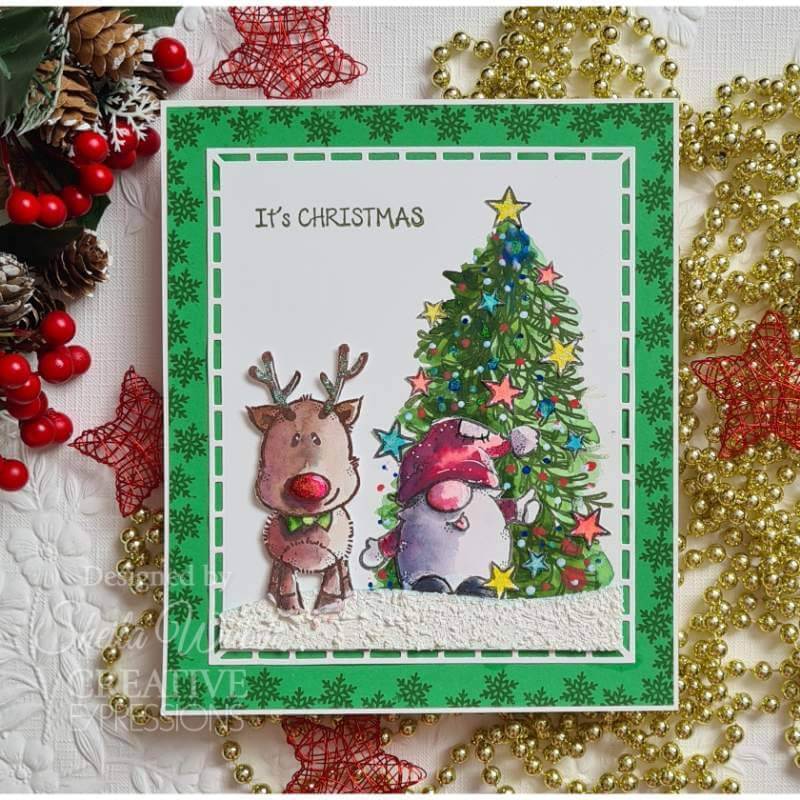 Woodware Clear Stamps Singles - Mini Rudolph (3in x 4in)