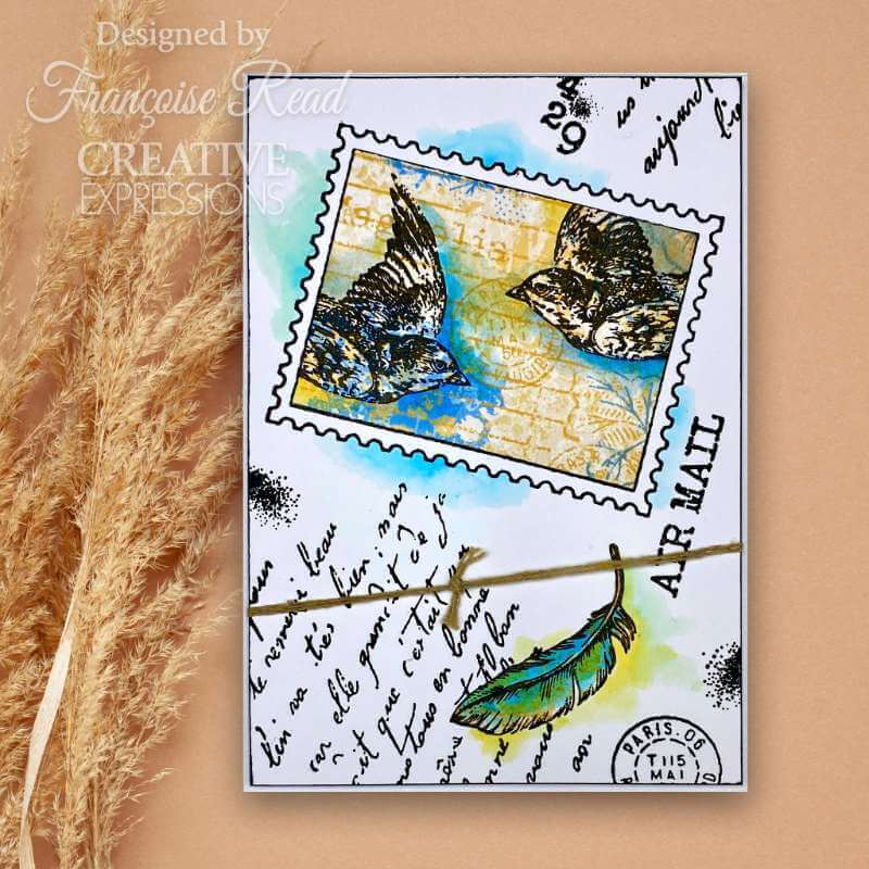 Woodware Clear Stamps Singles - Empty Postage Stamp (3in x 4in)