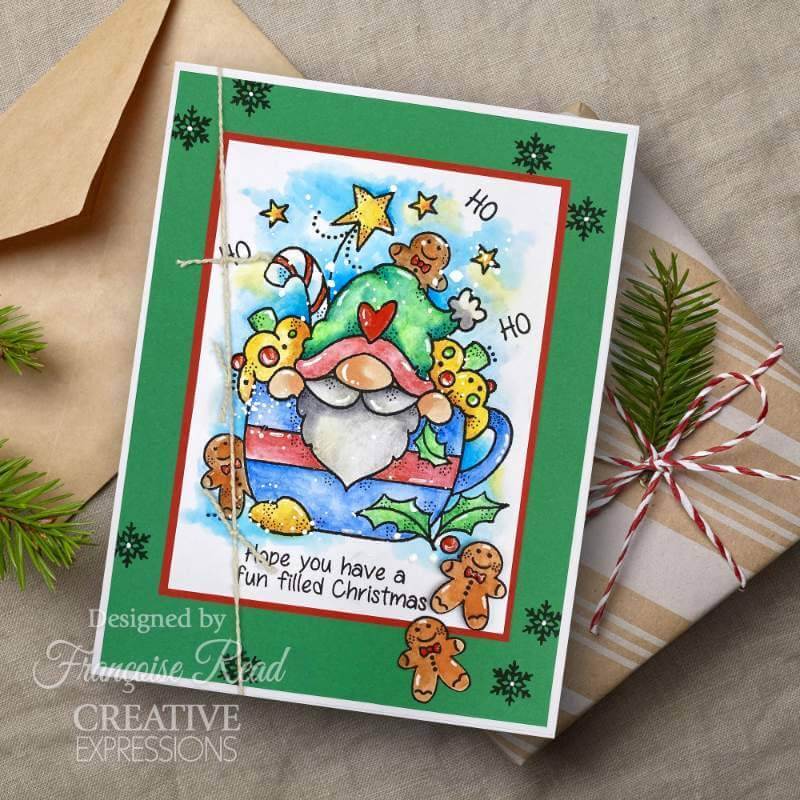 Woodware Clear Stamps Singles - Gnome Christmas Cup (4in x 6in)