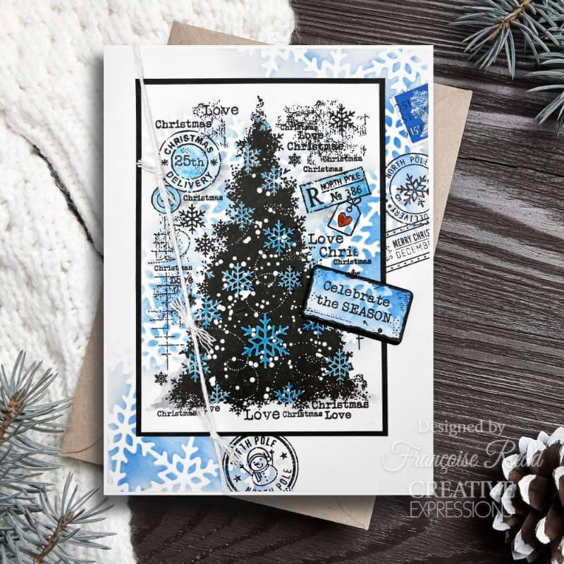 Woodware Clear Stamps Singles - Snow Frosted Tree (4in x 6in)