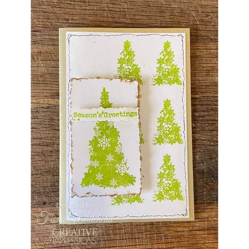 Woodware Clear Stamps Singles - Snowflake Trees (4in x 6in)