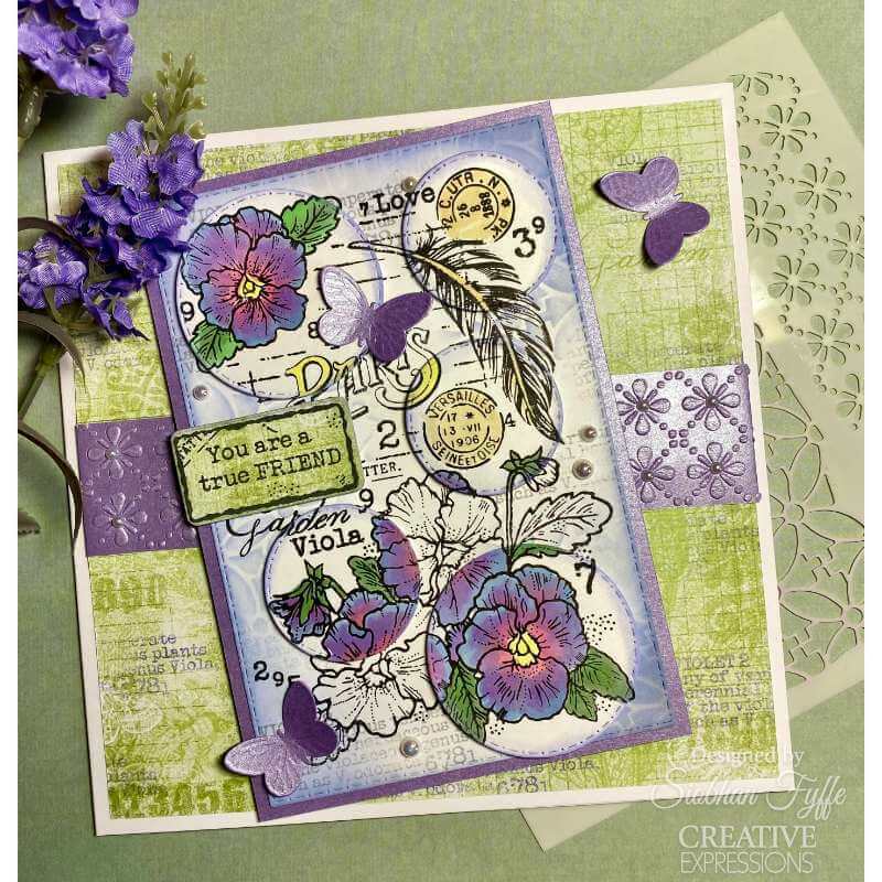 Woodware Clear Stamps Singles - Viola (4in x 6in)