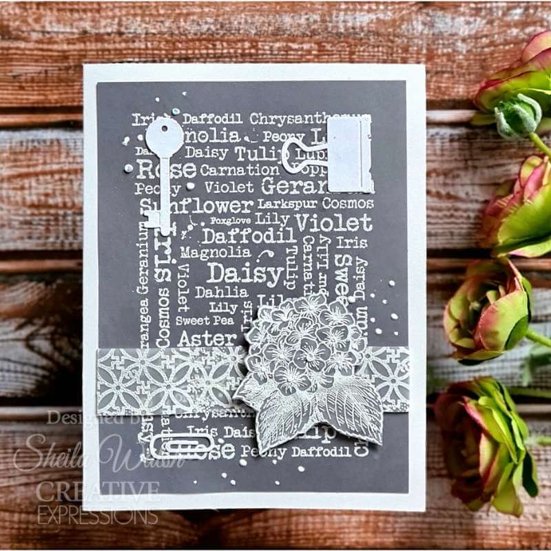 Woodware Clear Stamps Singles - Flower Names (4in x 6in)