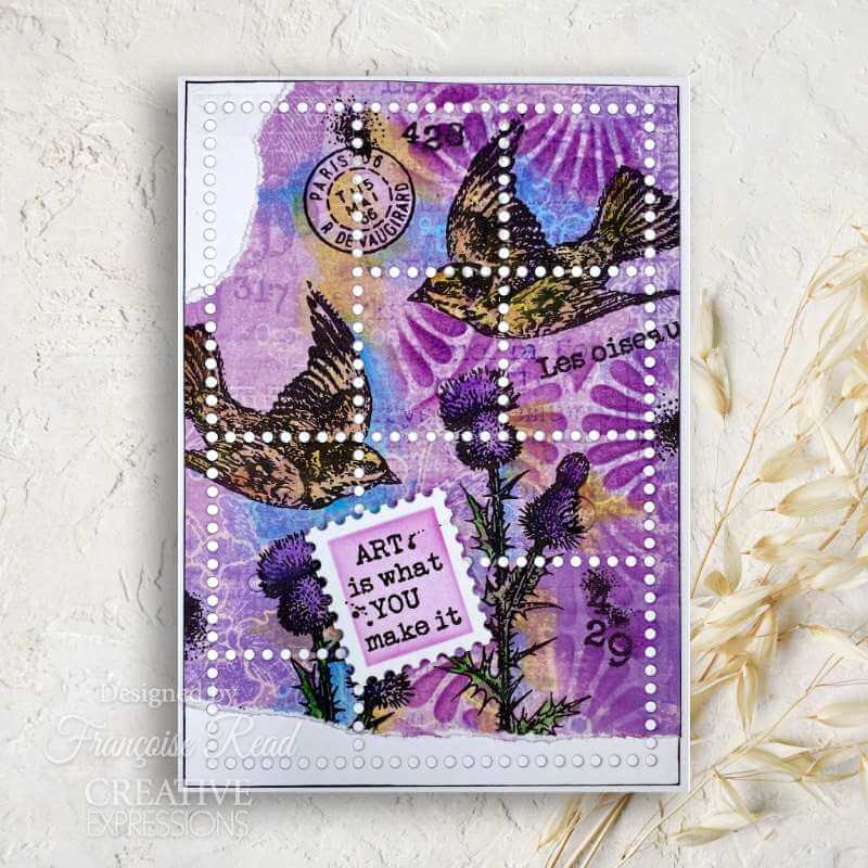 Woodware Clear Stamps Singles - Flying Birds (4in x 6in)