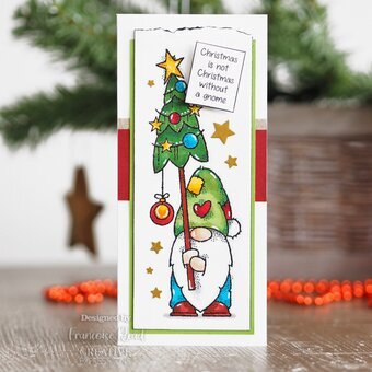 Woodware Clear Stamps 8"X2.6" - Tall Tree Gnome