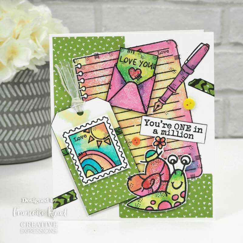 Woodware Clear Stamps Singles - Note Book Page (4in x 6in)