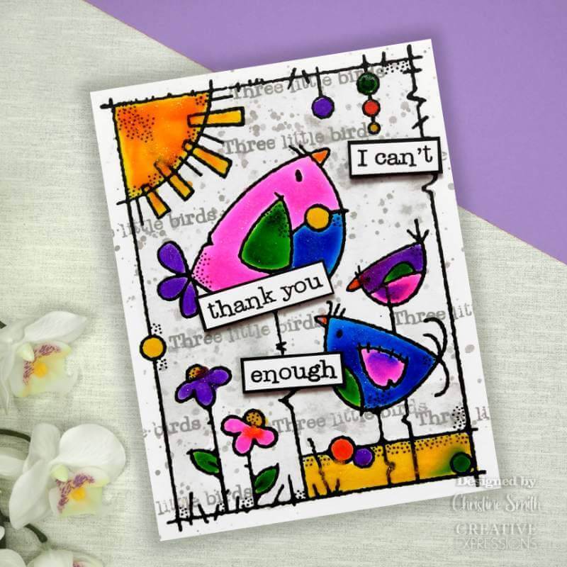 Woodware Clear Stamps Singles - Long Tag Wishes (4in x 6in)