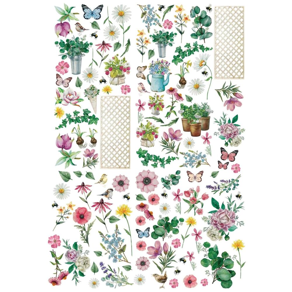 49 And Market From the Garden Laser Cut Wildflowers