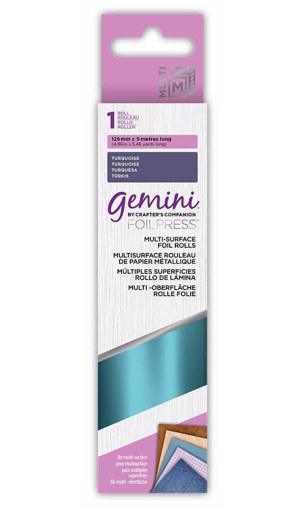 Gemini Foilpress Multi-Surface Foil - TURQUOISE (discontinued)