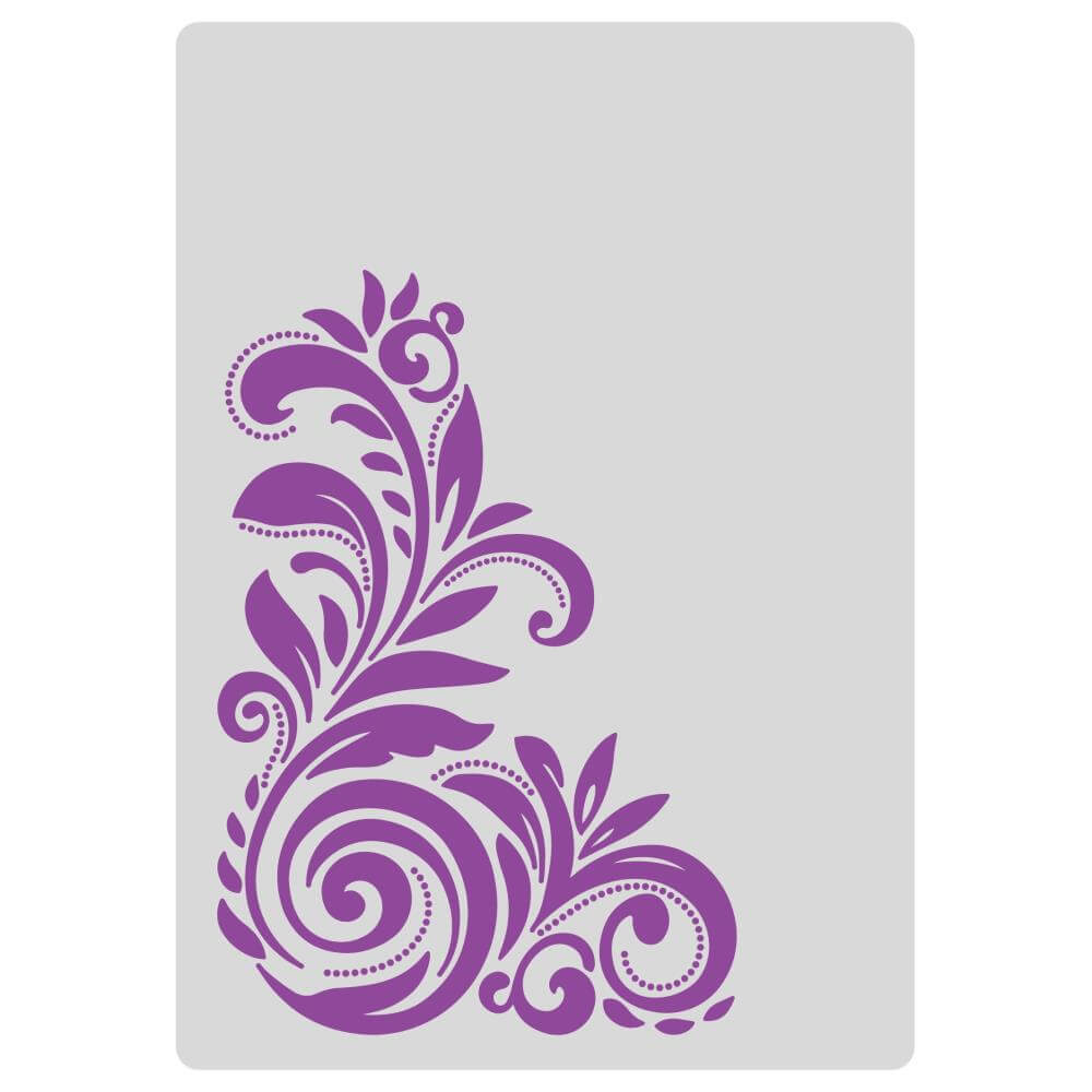 Gemini 2D Embossing Folder 5"x7" - Elegant Swirls