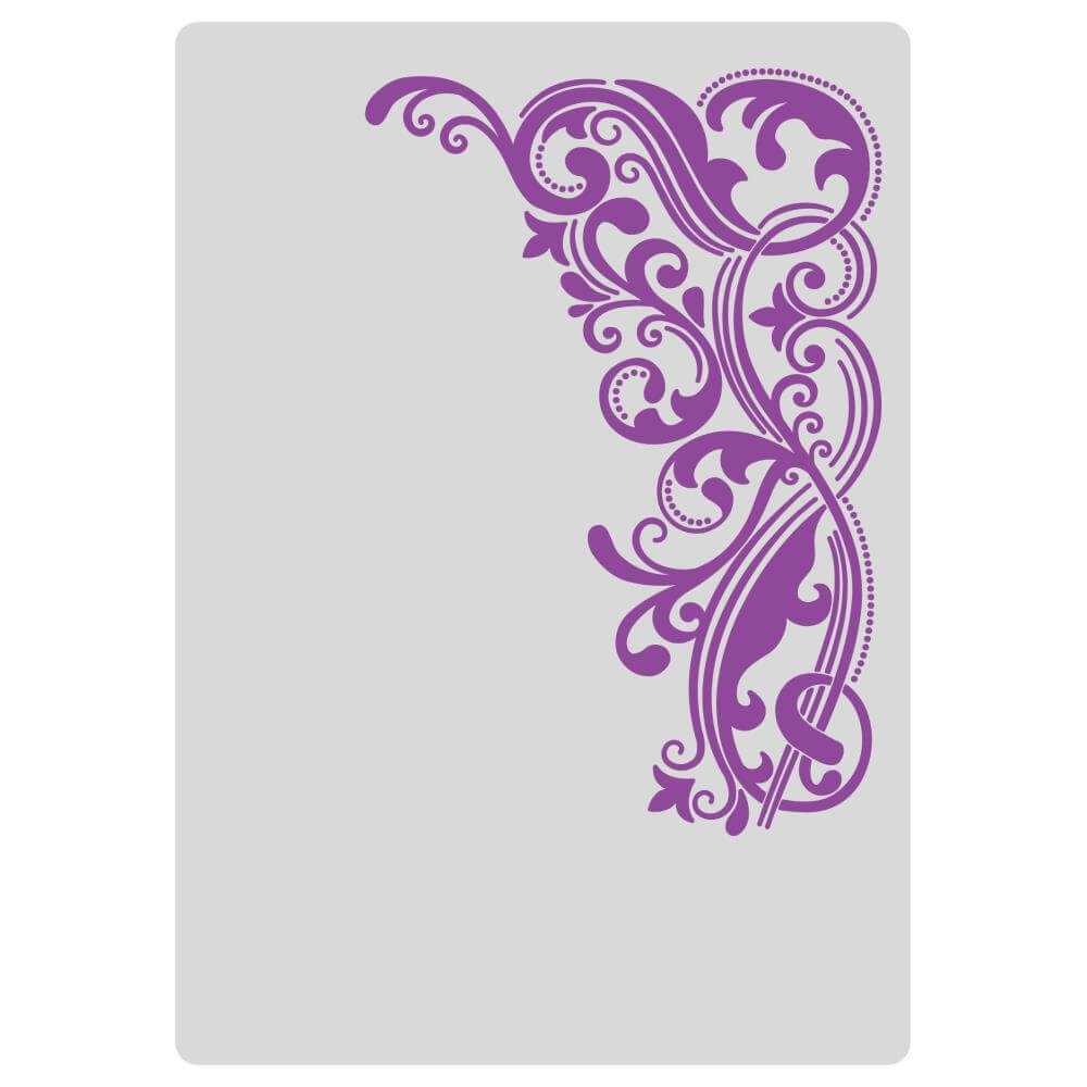 Gemini 2D Embossing Folder 5"x7" - Ornamental Swirls