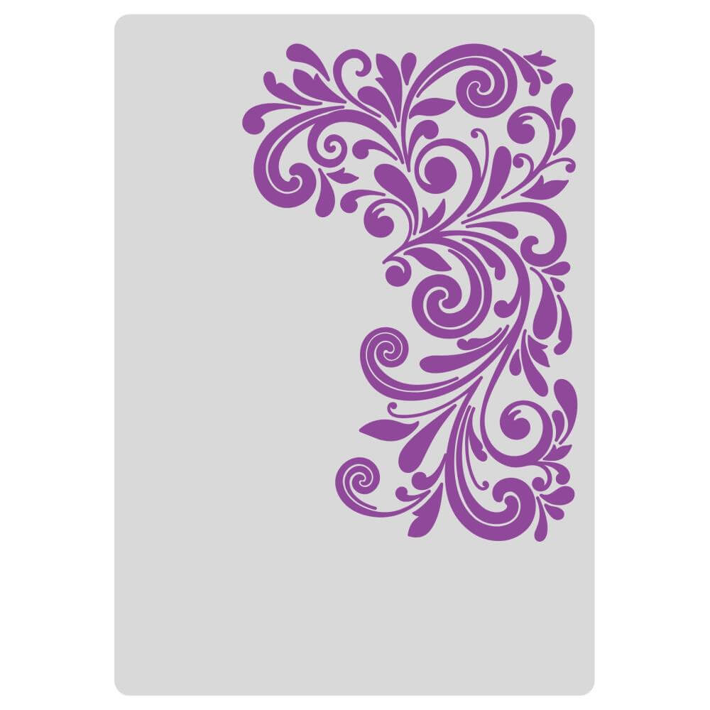 Gemini 2D Embossing Folder 5"x7" - Flourishing Swirls