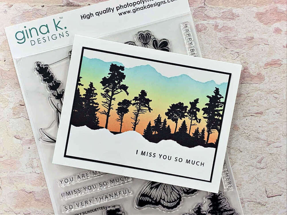 Gina K Designs Stamps - Friendly Silhouettes