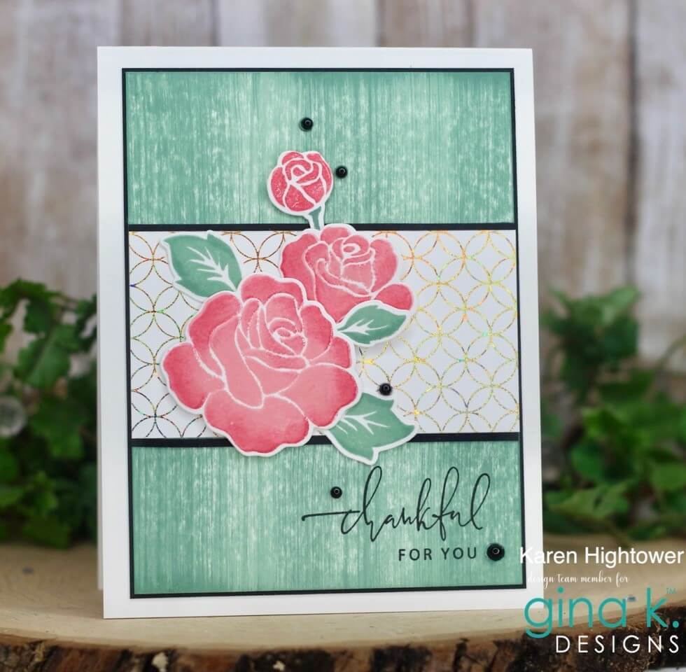 Gina K Designs Clear Stamps - Radiant Roses
