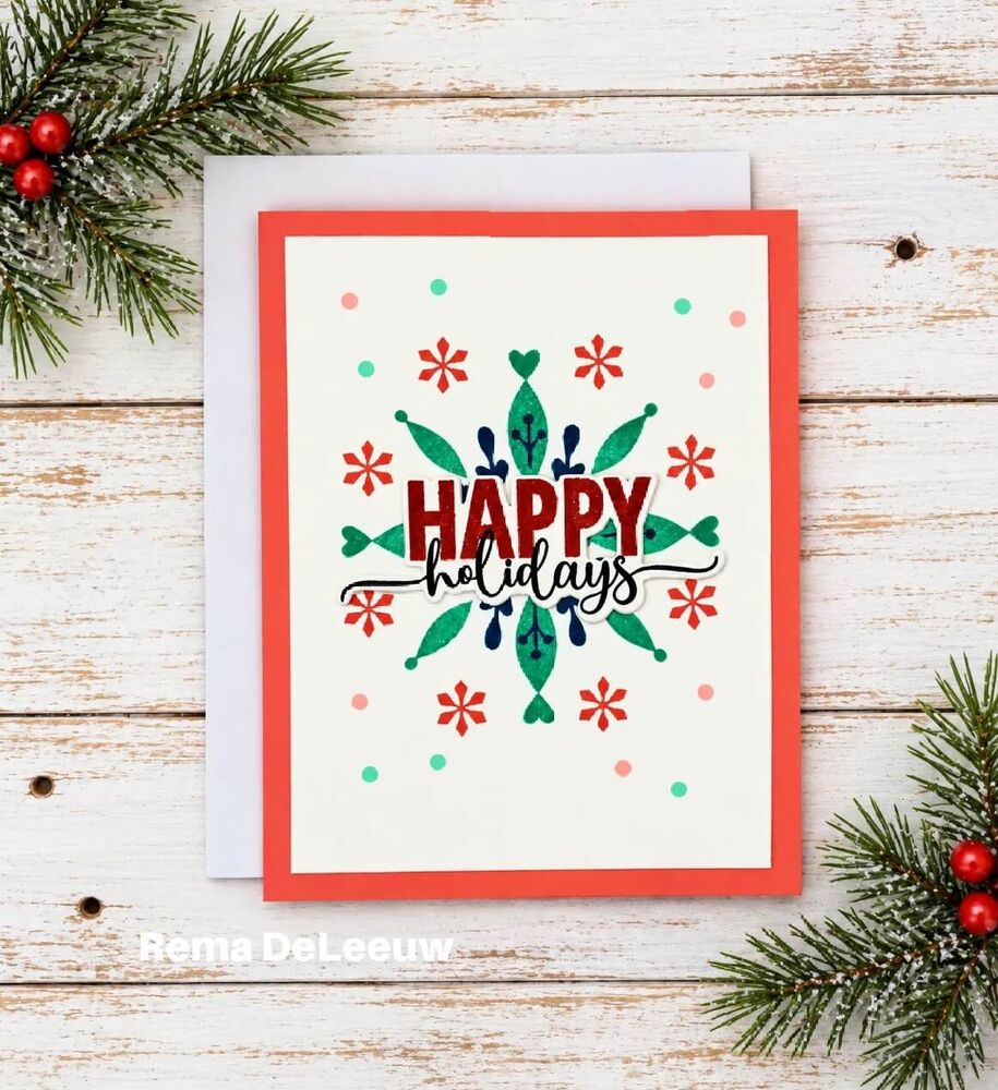 Gina K Designs Clear Stamps - Modern Holiday Greetings