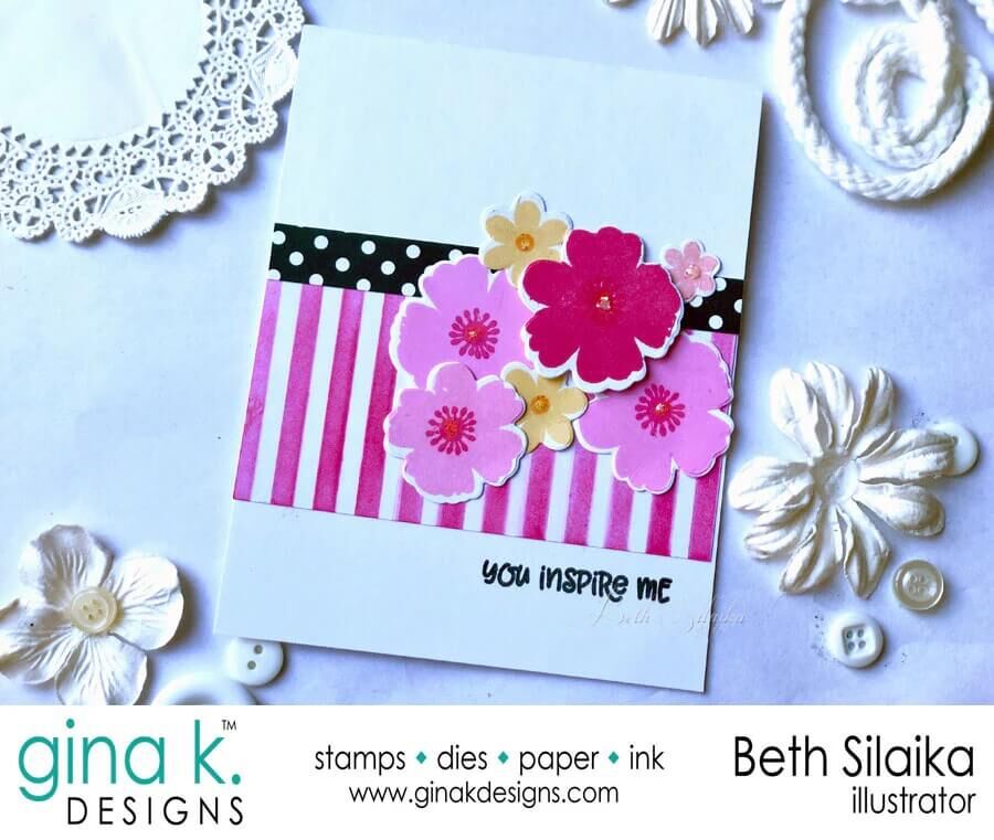 Gina K Designs Stencils - Sassy Stripes