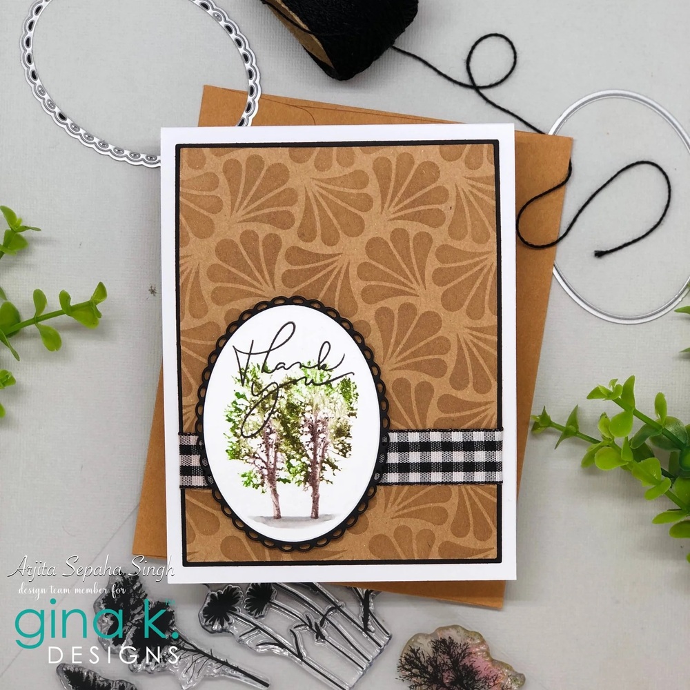 Gina K Designs Stencil - Ornamental Fans