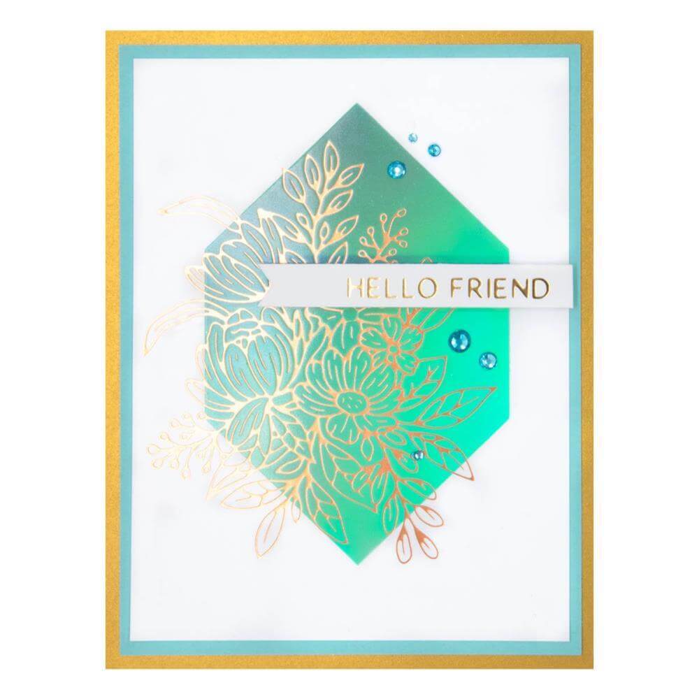 Spellbinders Glimmer Hot Foil Plate - Hexi Gem GLP394