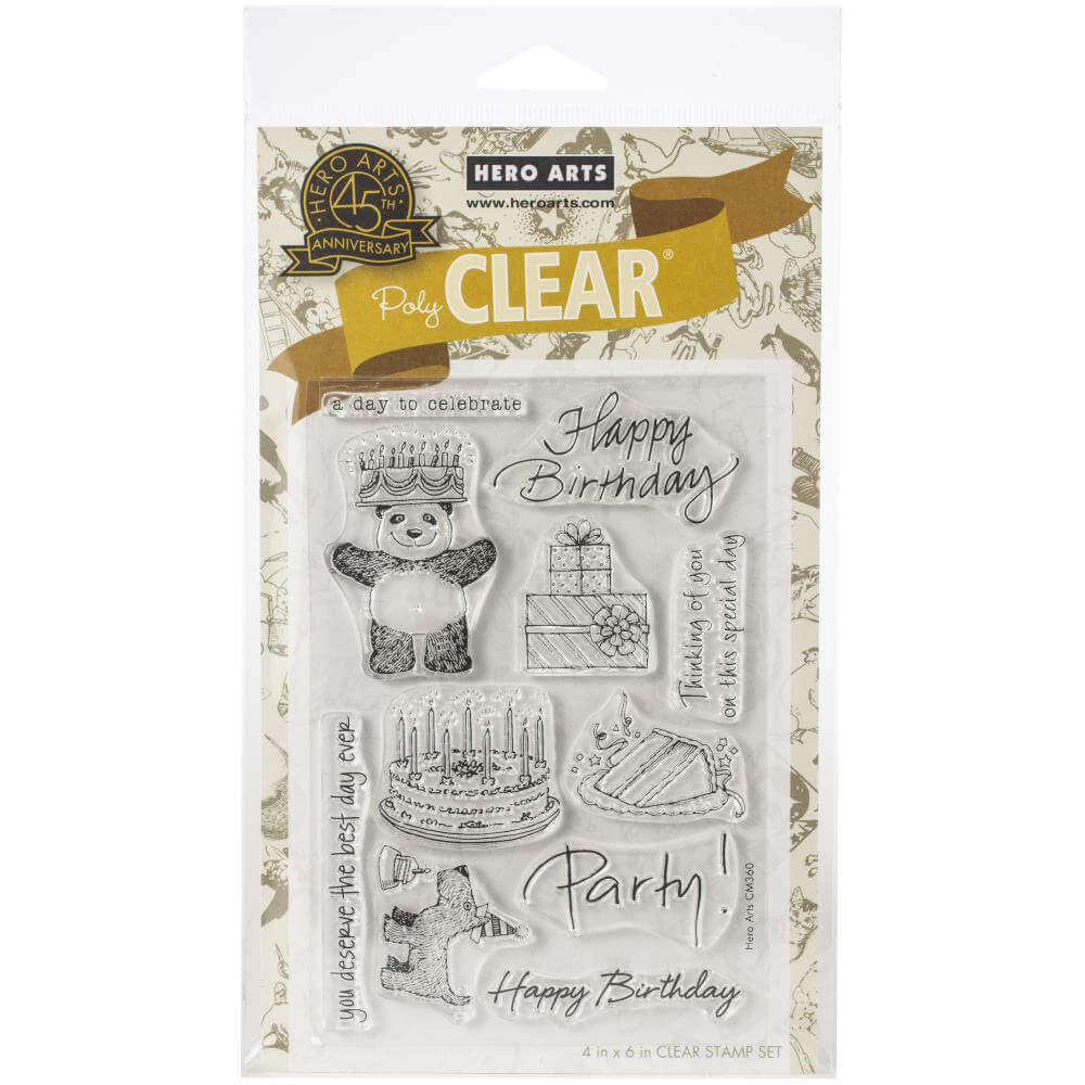 Hero Arts From The Vault Clear Stamp 4"X6" - Birthday HA-CM360