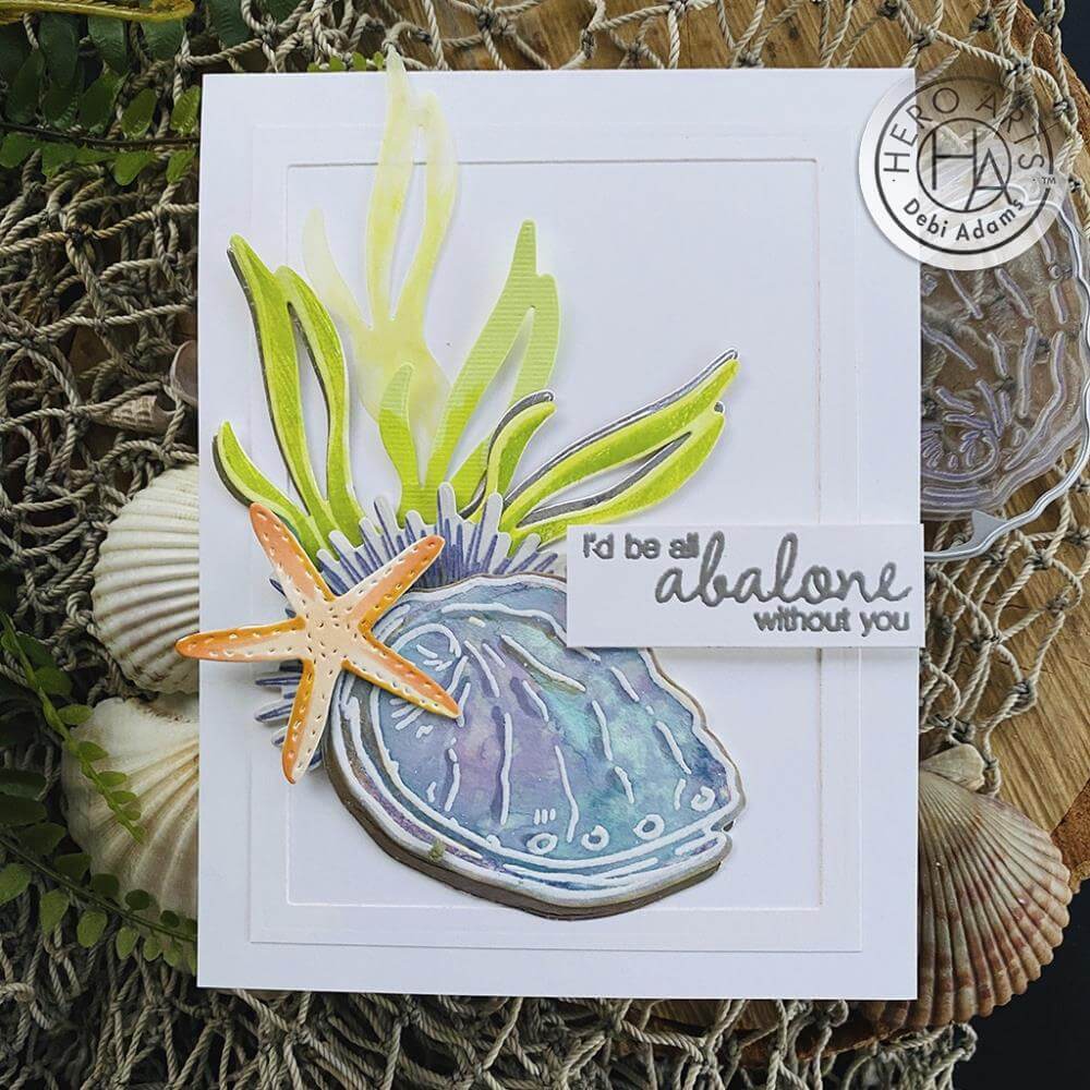 Hero Arts Color Layering Clear Stamps 4"X6" - Abalone HA-CM543