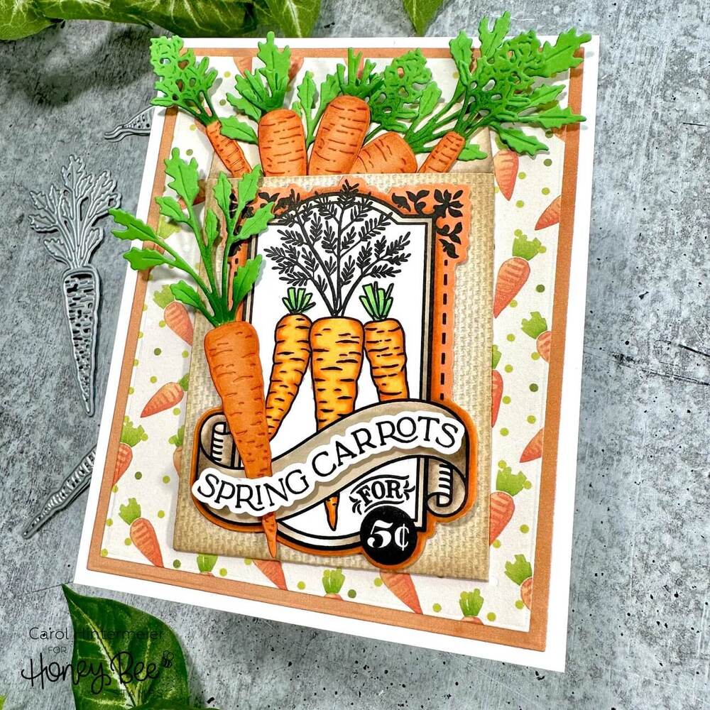 Honey Bee Dies - Lovely Layers: Carrots HBDS-LLCAR