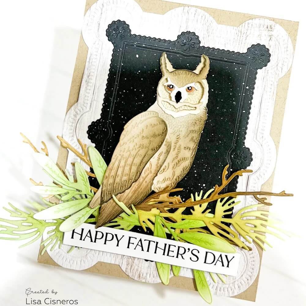 Honey Bee Dies - Lovely Layers: Owl HBDS-LLOWL