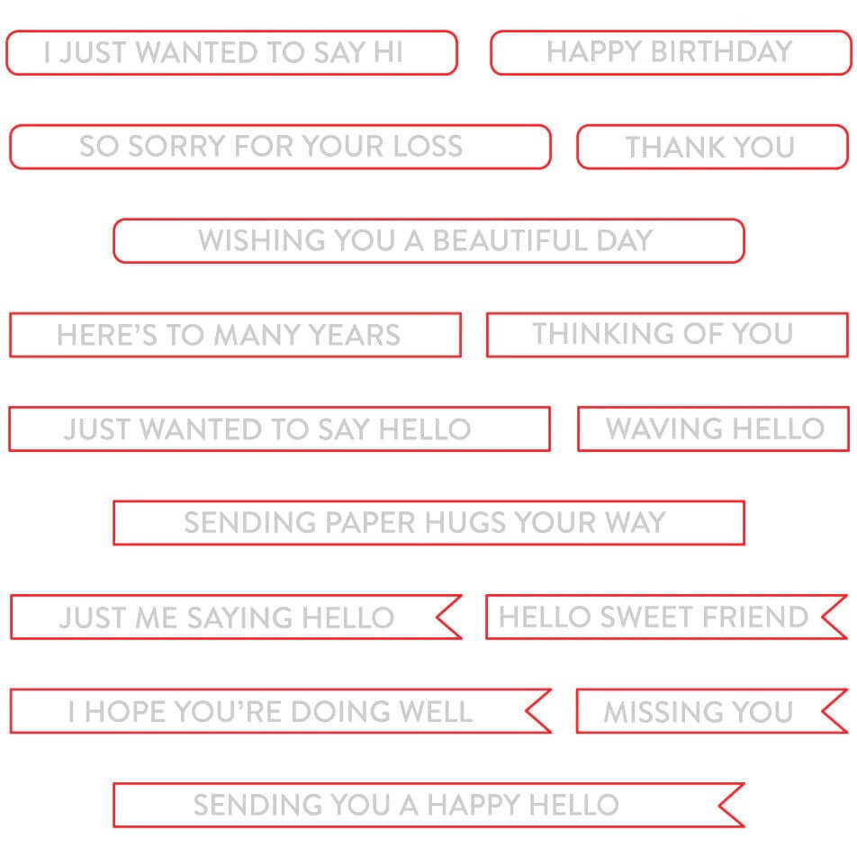 Honey Bee Dies - Mini Messages Banners HBDS-MMBAN