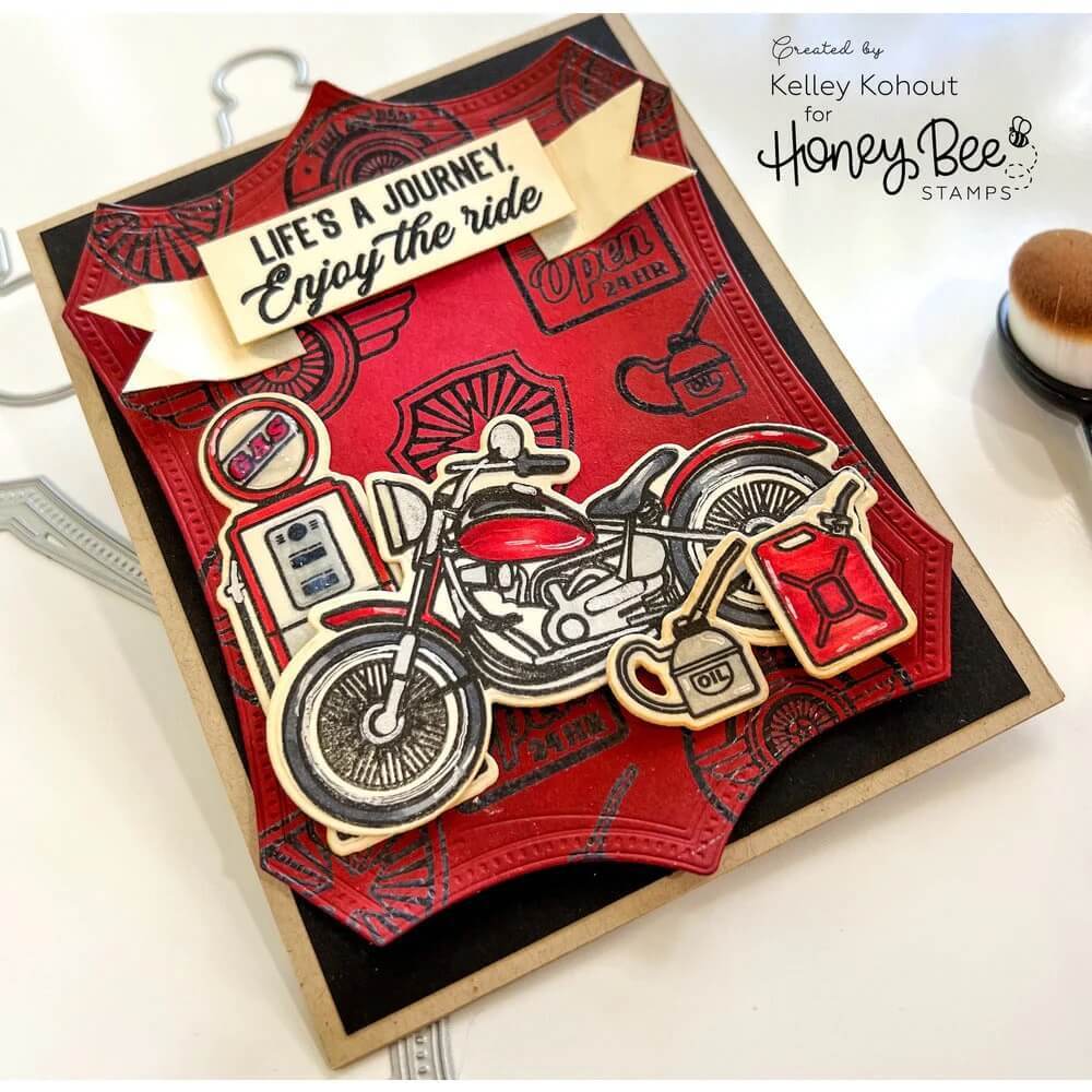 Honey Bee Clear Stamps 6x6 - Take A Ride HBST-496