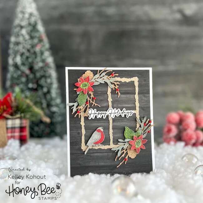 Honey Bee Clear Stamps 3x3 - Seasonal Sentiments HBST-515