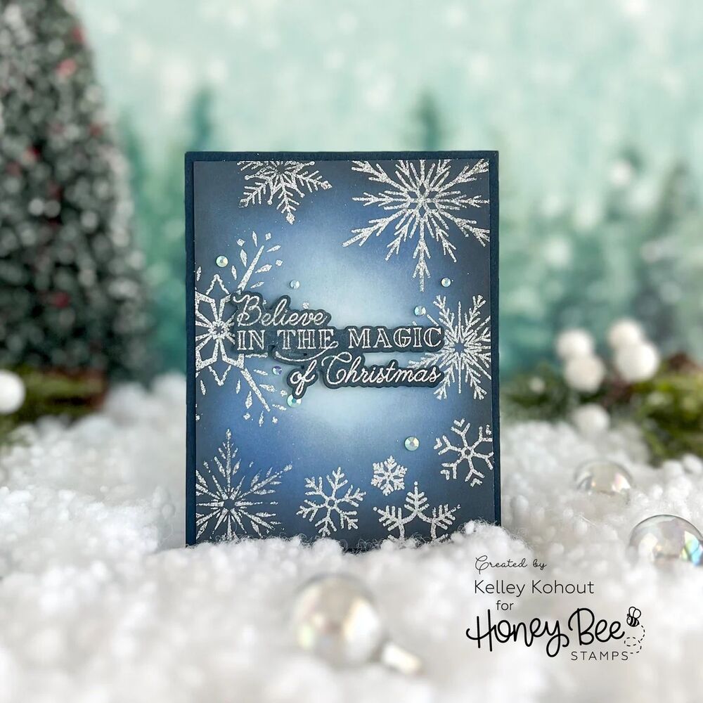 Honey Bee Clear Stamps 6x8 - Let It Snow HBST-519