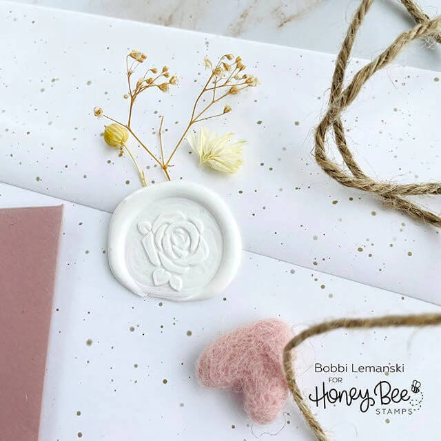 Honey Bee Creative Wax Stamper - Rose HBTL-WS-ROS