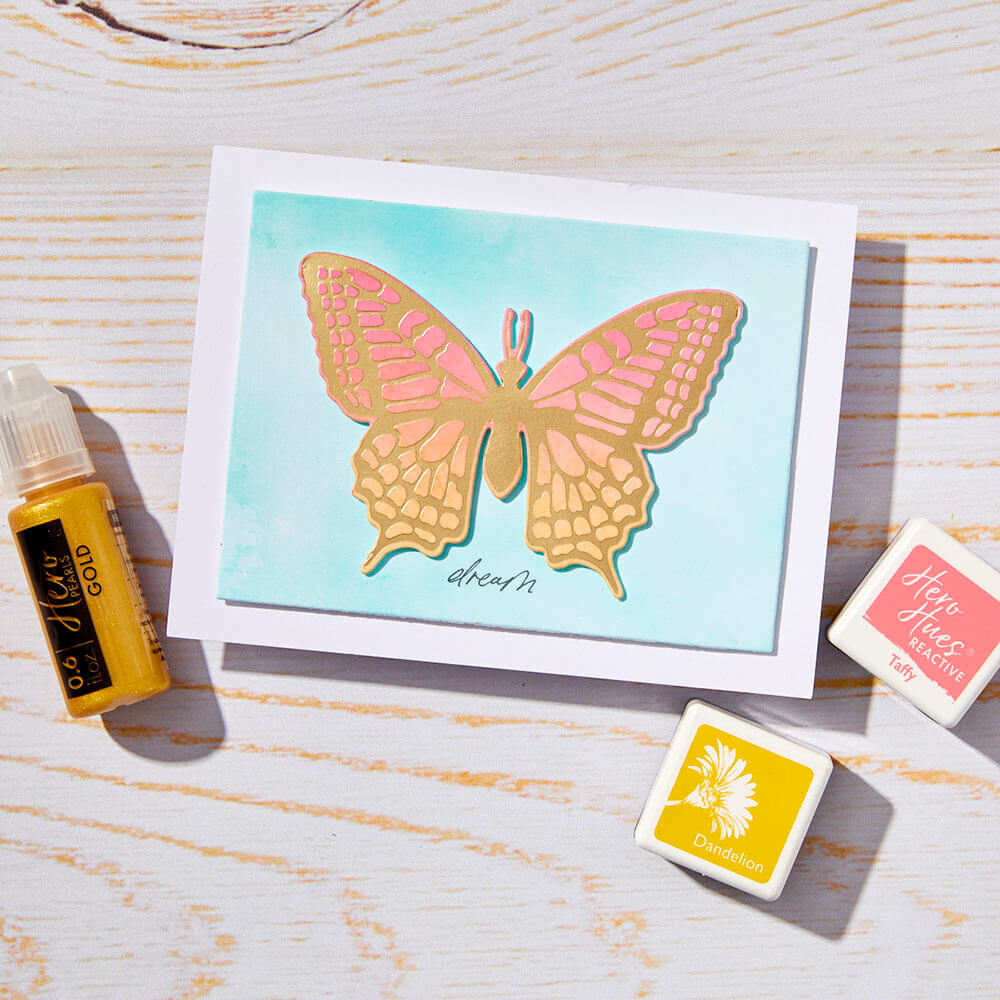 Hero Arts Hot Foil Plate & Die Set - Spring Whimsy Collection - Butterfly HC106