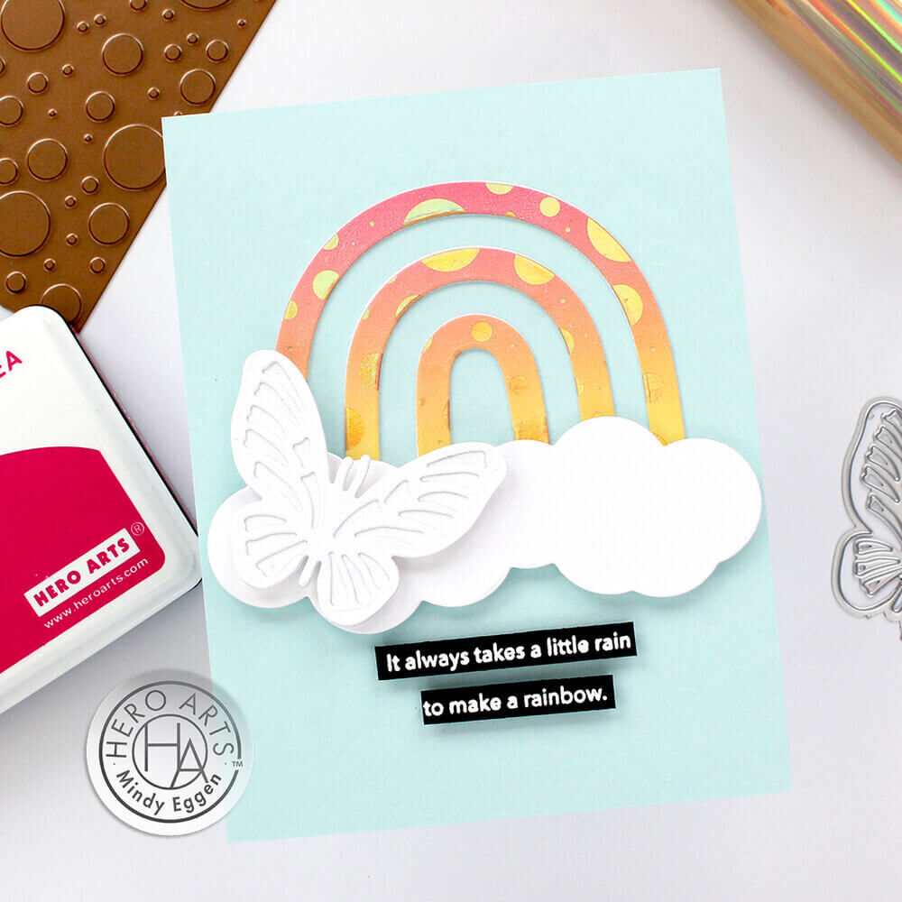 Hero Arts Glimmer Hot Foil Plate - Large Circle Confetti HF118