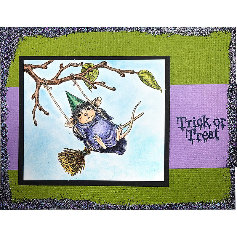 Stampendous Cling Stamp - Witch Swing