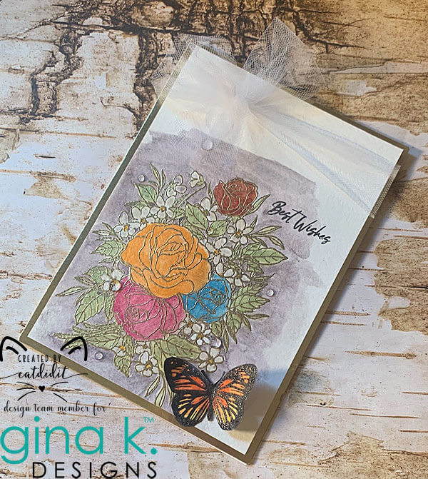 Gina K Designs Stamps - Antique Roses