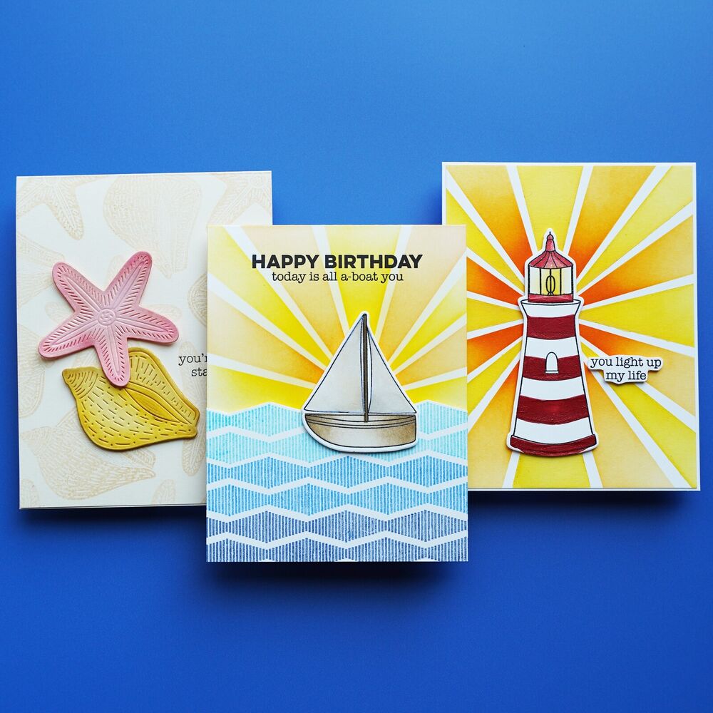 Simon Hurley create Photopolymer Stamp - Smooth Sailing HUR80732