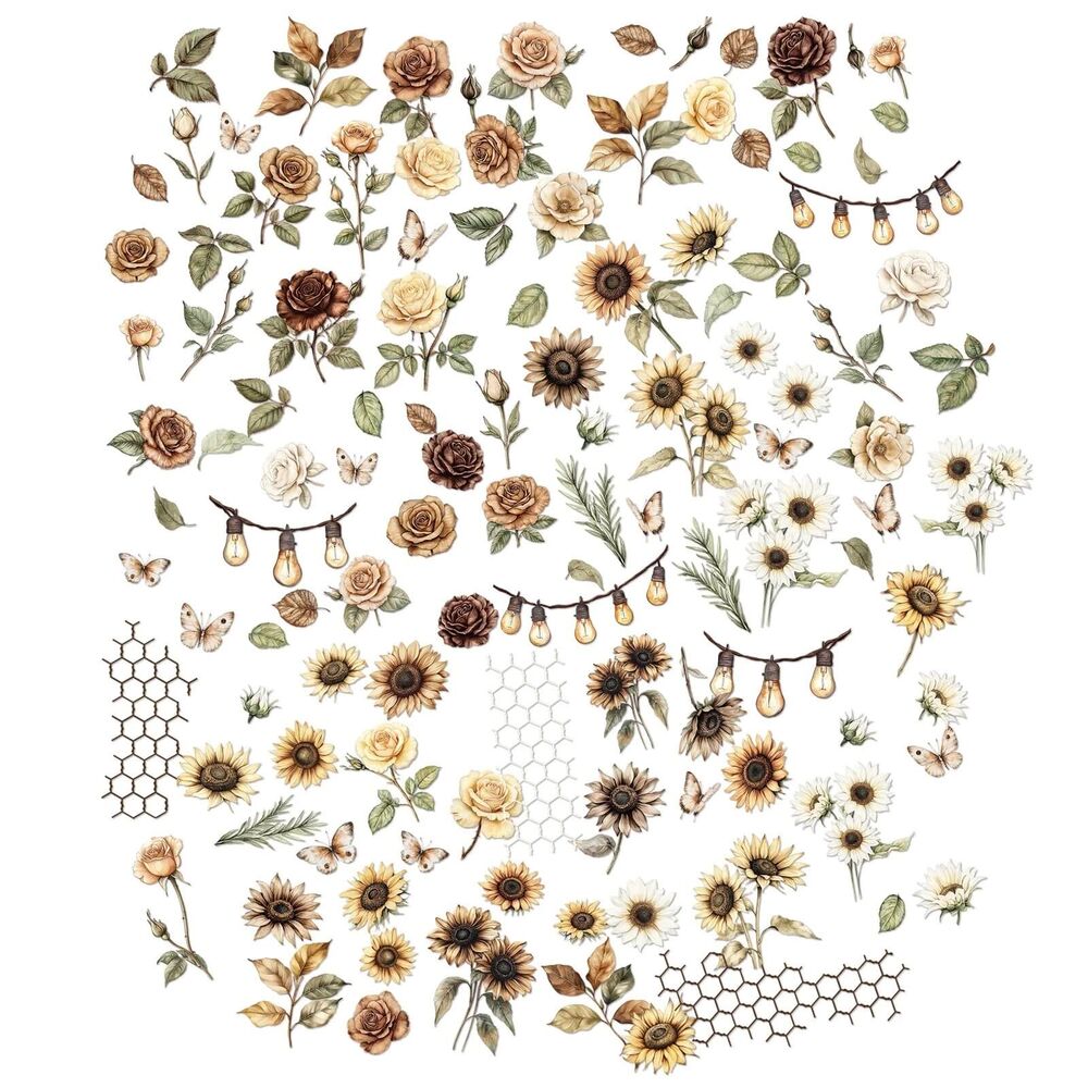 49 And Market Laser Cut Outs - Wildflowers, Country Heart Cafe