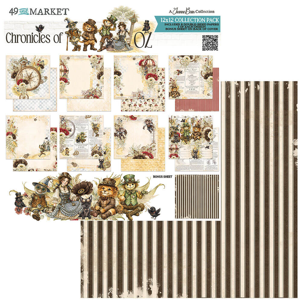 49 And Market Paper Pad 12"X12" - Chronicles of Oz
