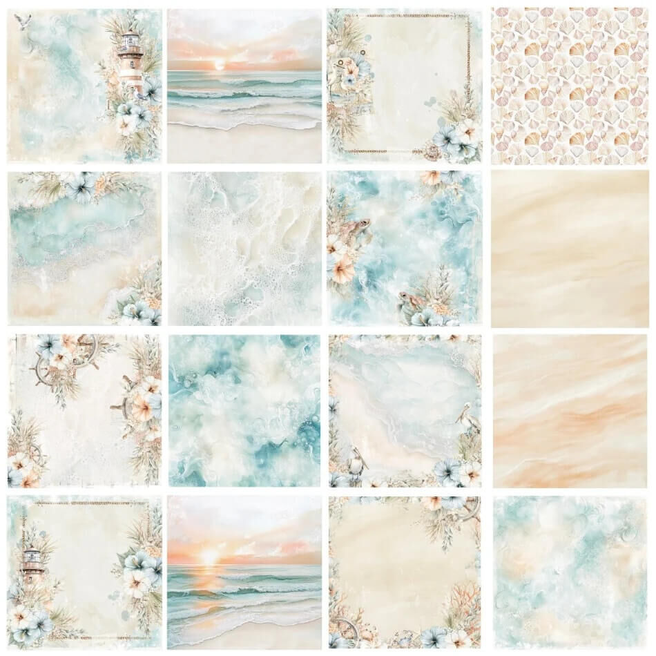 49 And Market Paper Pad 12"X12" - Coastal Soul